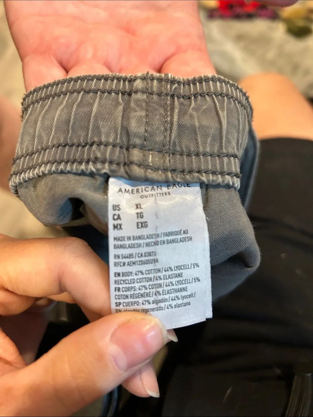 American Eagle Outfitters Flex Elastic-Waist Shorts - Charcoal